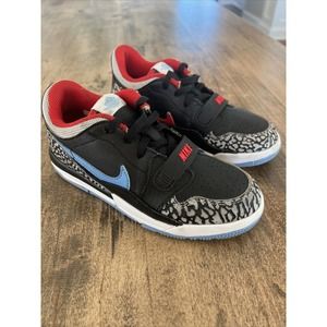 Nike Air Jordan Legacy 312 Low Black Gray Blue Camo Boys Shoes Size 13.5